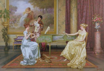 The Recital by Vittorio Reggianini